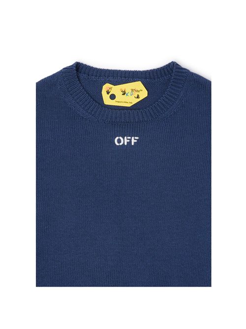 Maglia, bambino, logata. OFF WHITE | KNI00240406